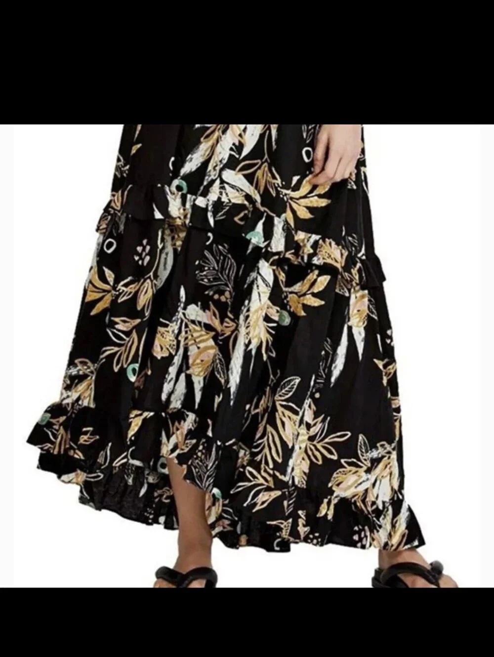 Free People high-low tiered dress. Size S.